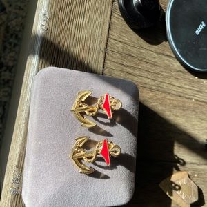 Vintage anchor earrings
